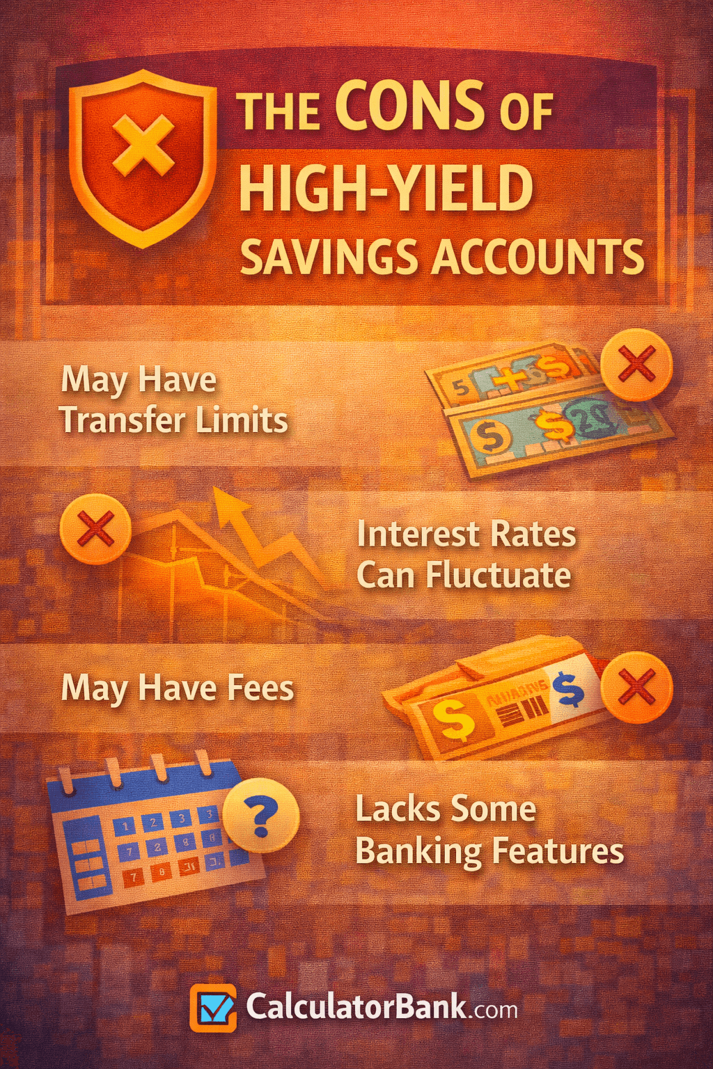 THE CONS OF HIGH-YIELD SAVINGS ACCOUNTS